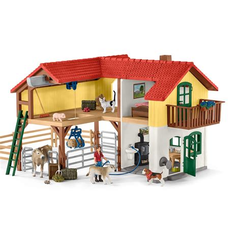 farm world schleich|schleich large farm house.